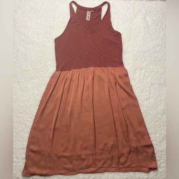 Dolan Left Coast x Anthropologie Coral Orange Fabiana Knit Dress Size Small - Picture 2 of 6